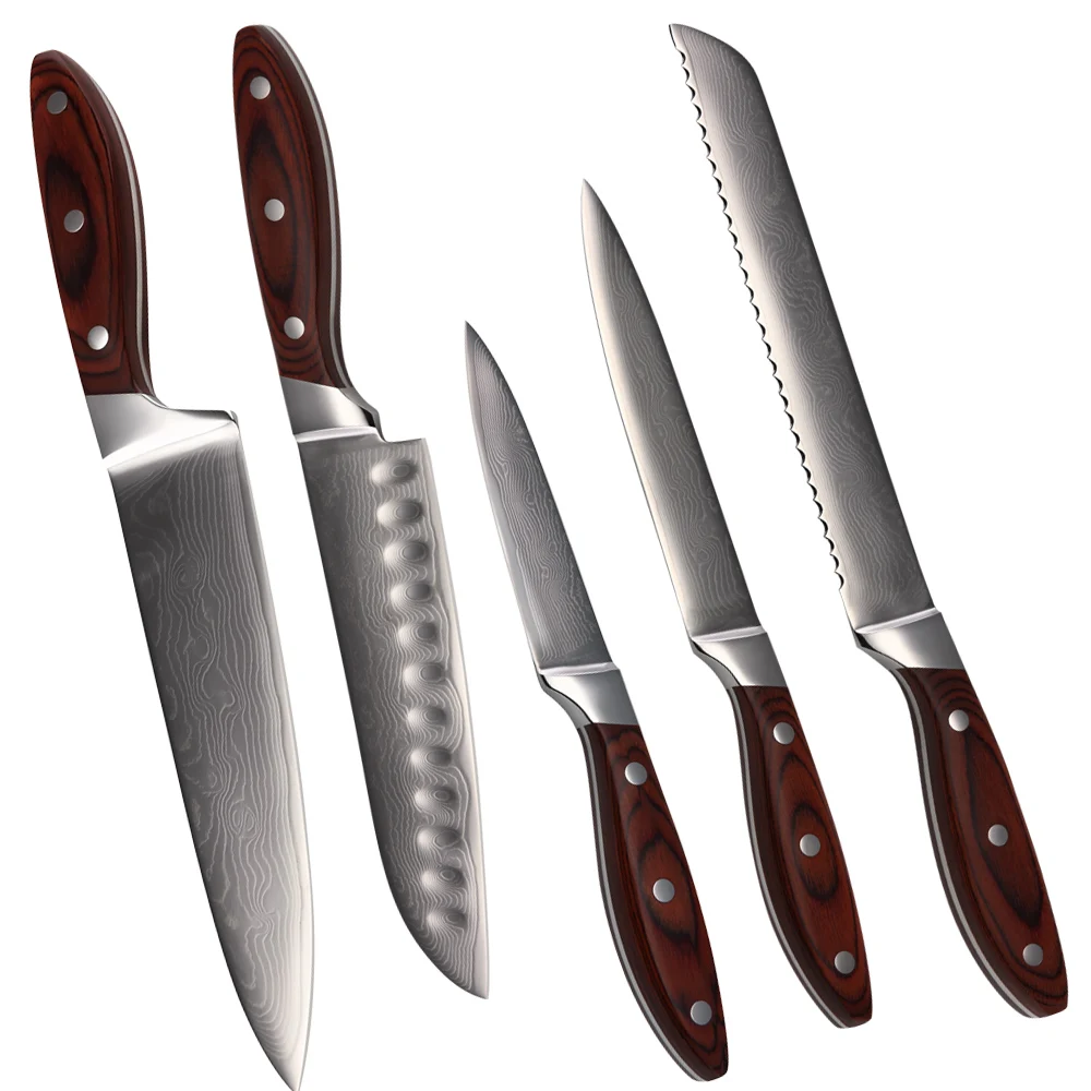 best selling kitchen knives 5pcs set damascus kitchen knives vg10 wave pattern best selling kitchen knives 5pcs set damascus kitchen knives vg10 wave pattern
