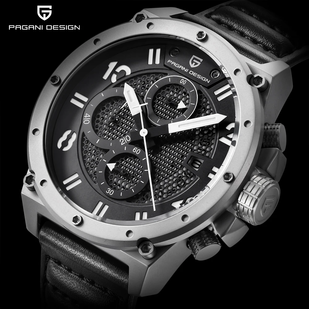 

2019 ew PAGANI DESIGN 2693 Sports Watches Men Leather Quartz Watch Luxury Brand Waterproof Military Wistwatch Relogio Masculino