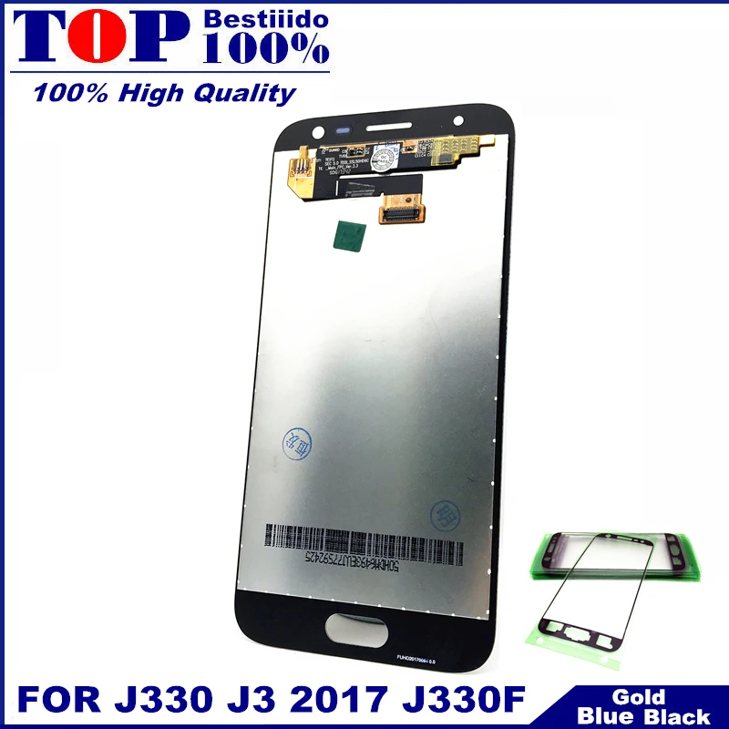 

100% Tested With Brightness Adjustment LCDs For Samsung Galaxy J3 2017 J330 J330F LCD Display Touch Digitizer Screen Replacement