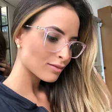 Модные брендовые женские очки оправа высокого качества классические женские очки Ретро стиль прозрачные линзы оправа