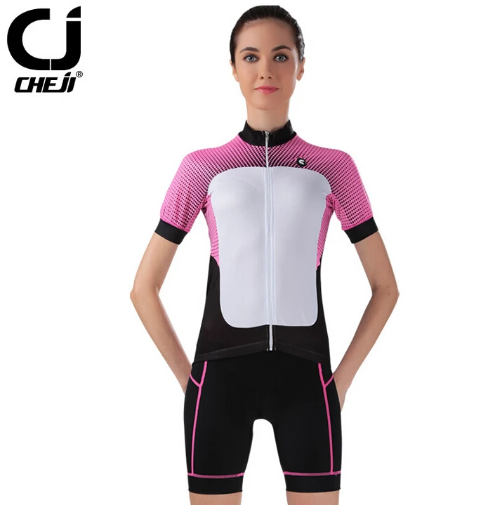 

New Women's CheJi Bicycle Bike Cycling Clothing Wear Jersey Shorts Sets S~2XL