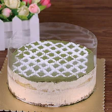 10 см прозрачный струйный торт воротник рулон упаковки DIY инструмент для украшения торта прозрачный мусс окружающей упаковочной ленты