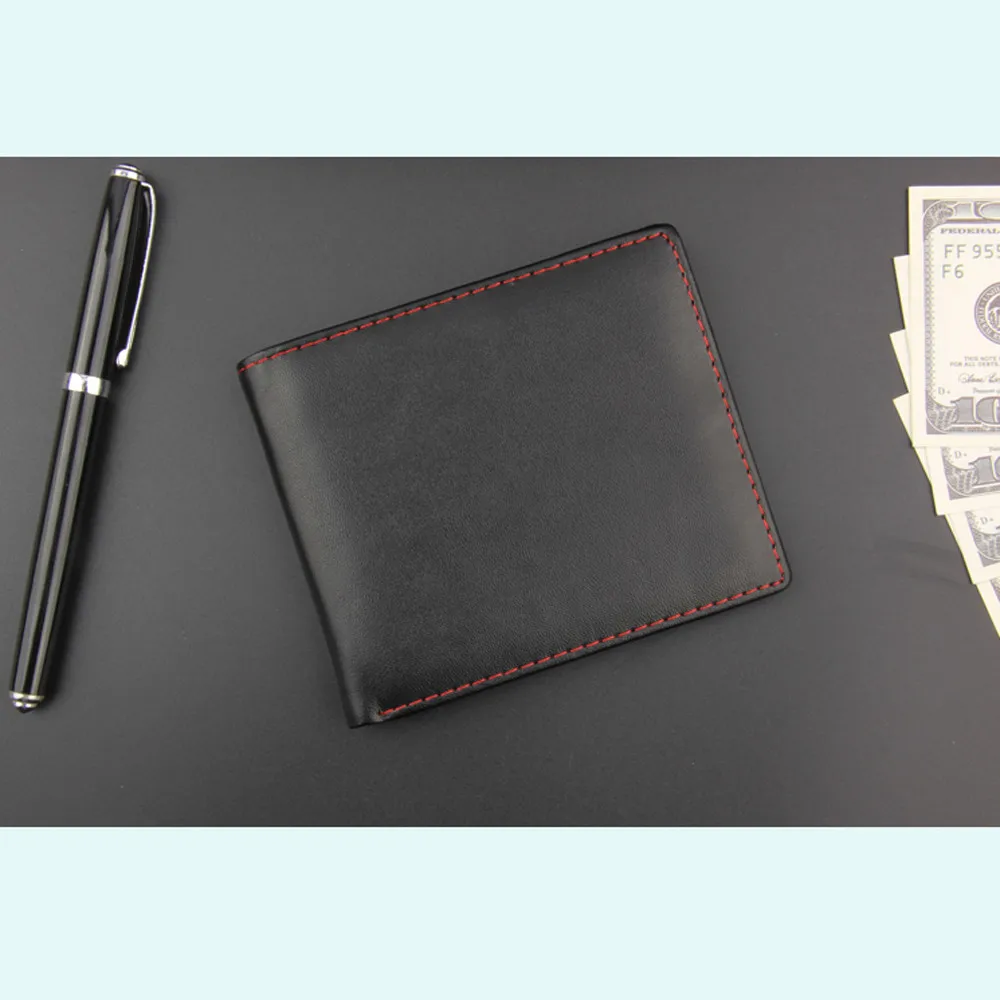 OCARDIAN wallet male short wallet Men Bifold Business pu Leather Wallets ID Credit Card Holder Purse Pockets G0724#10