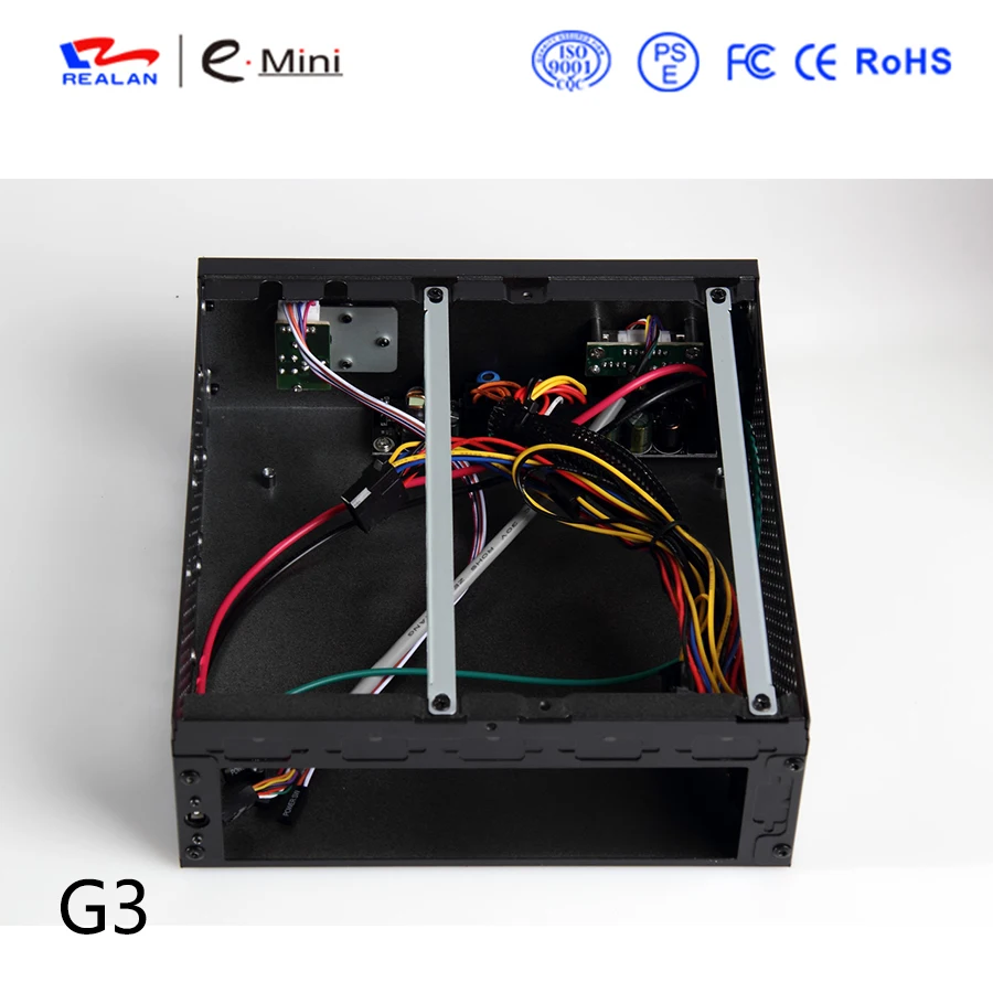 Промышленные компьютерные Чехлы Realan G3 OEM Mini ITX с блоком питания двумя портами WIF и