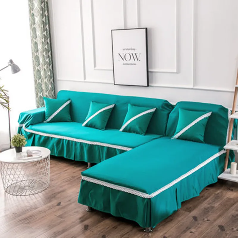 Luxury Solid Color Combination Sofa Cushion Sofa Cover All