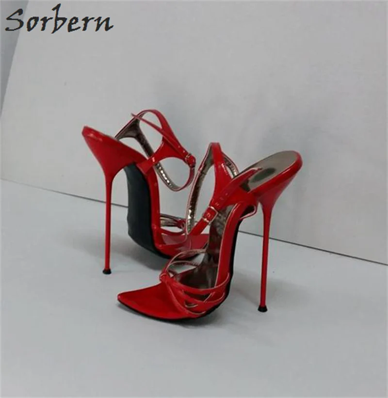Sorbern Sexy 14Cm 16cm Steel Stilettos Heels Sandals For Women Night