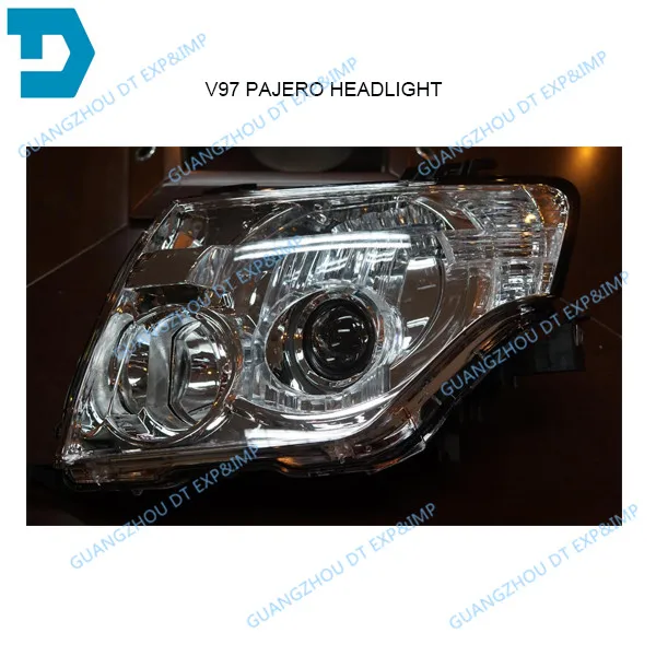 HID фара для pajero v97 v93 v98 v87 фара без лампы балласт 8301a845 8301a046 верхняя версия Половина в сборе V95 - Испускаемый цвет: left