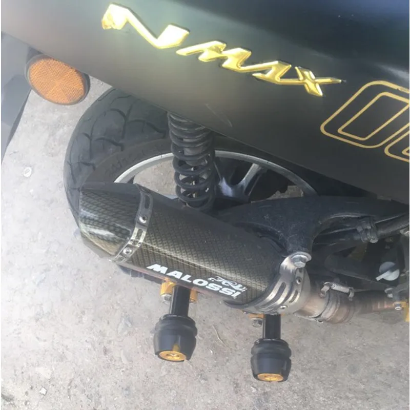 Модифицированный мотоцикл nmax nvx xmax pcx forza слайдер заднего колеса Крушение протектор глушителя для yamaha nmax155 xmax300 forza300 pcx150
