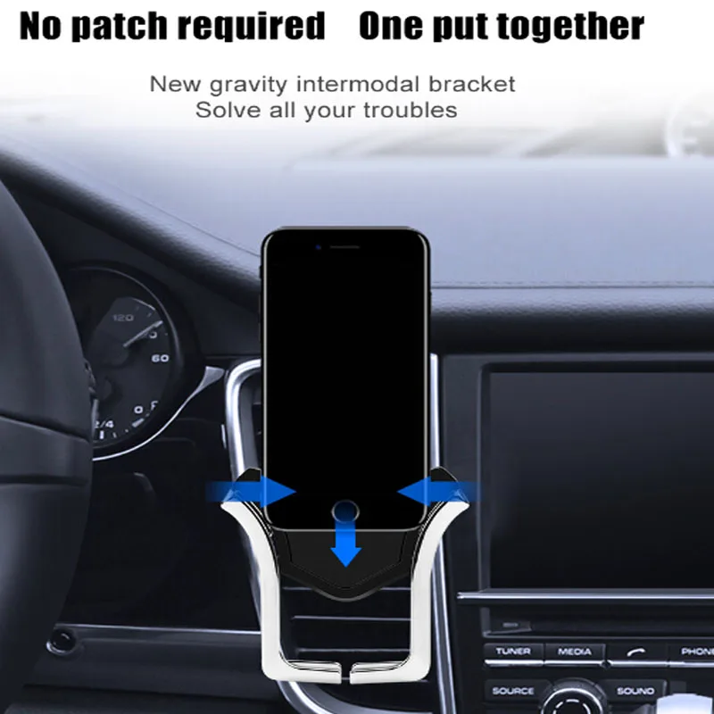 Автомобильный держатель для телефона BOJECHER, gps, вентиляционное отверстие, Легкое крепление, подставка для мобильного смартфона, gps кронштейн, u-тип, Гравитационный автомобильный держатель, поддержка