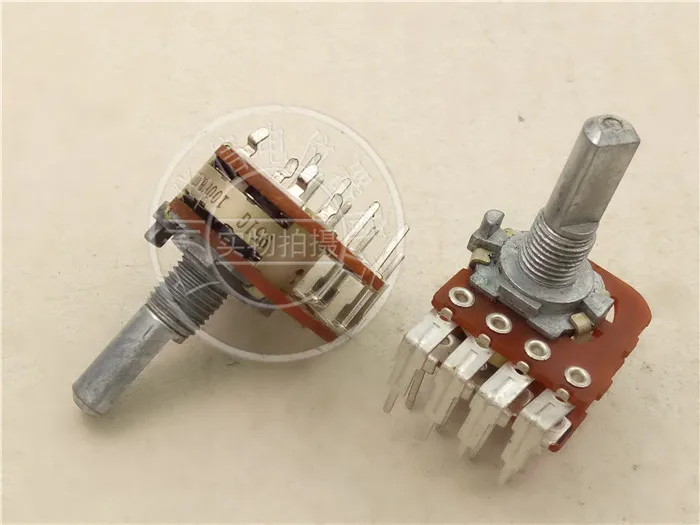 Original Japan ALPS 16 type double pole potentiometer B100K axis foot