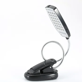 

Portable USB and Battery Powered 28LEDs Desk Light Reading Lamp with Headboard Clamp PC and Mac Compatible -M25