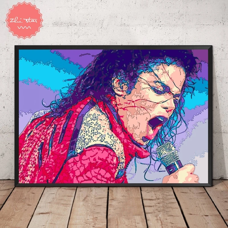

Diamond Painting Cross Stitch Michael Jackson Music Singer Diamond Embroidery Needlework Diamond Mosaic Home decor