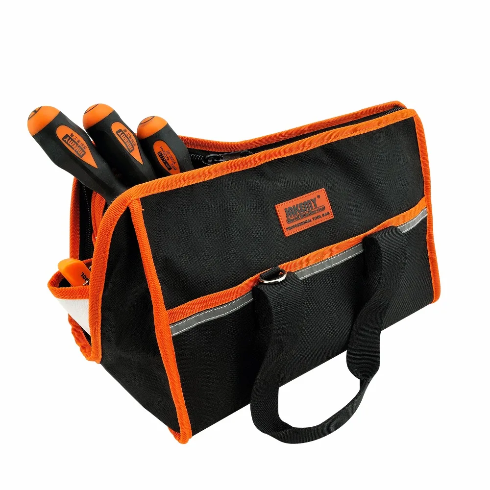 JAKEMY Large Professional Tool Bag Multifunctional Electrician Tool Bag 35.5x23x23cm JAKEMY Large Professional Tool Bag Multifunctional Electrician Tool Bag 35.5x23x23cm