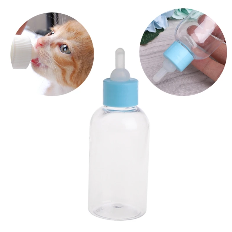 

60ml Puppy Kitten Feeding Bottle Pet Dog Cat Bady Nursing Water Milk Feeder