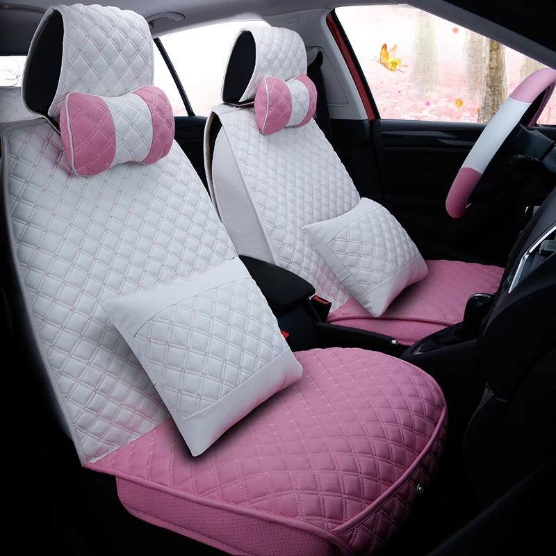 

New PU Leather Auto Universal Car Seat Covers for audi a6 c5 c6 c7 4f avant allroad bmw e39 e60 e61 f07 f10 f11 f18 g30 g31 e34