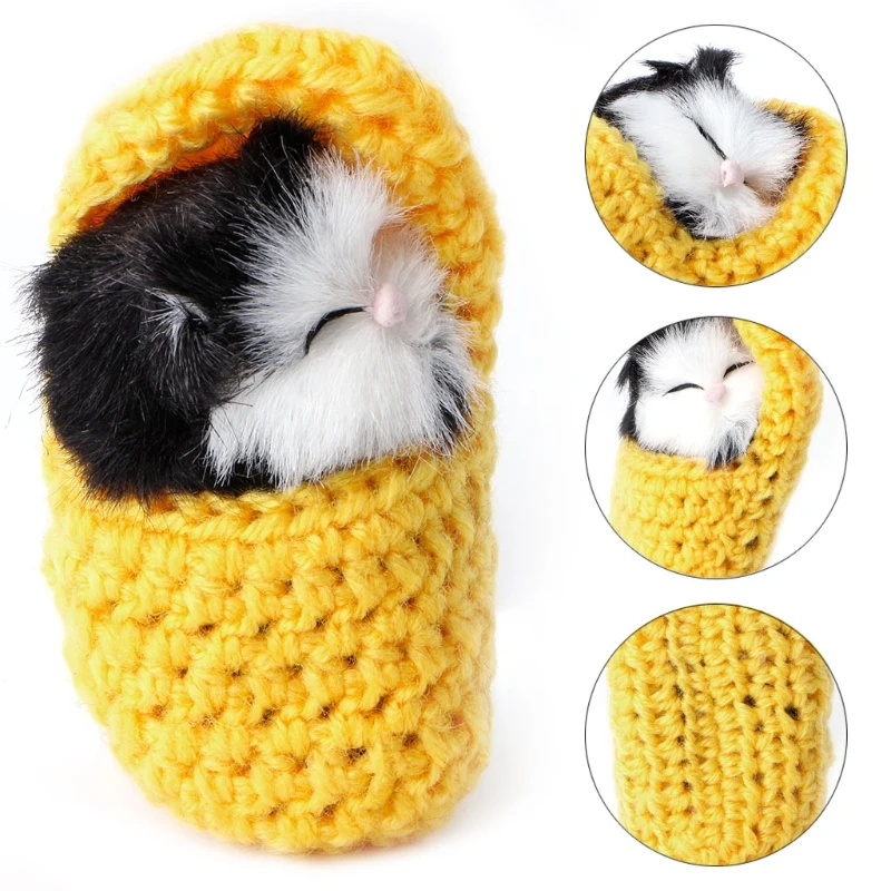 

Cute Simulation Sounding Shoe Kittens Cats Plush Toys Doll Kids Birthday Gifts