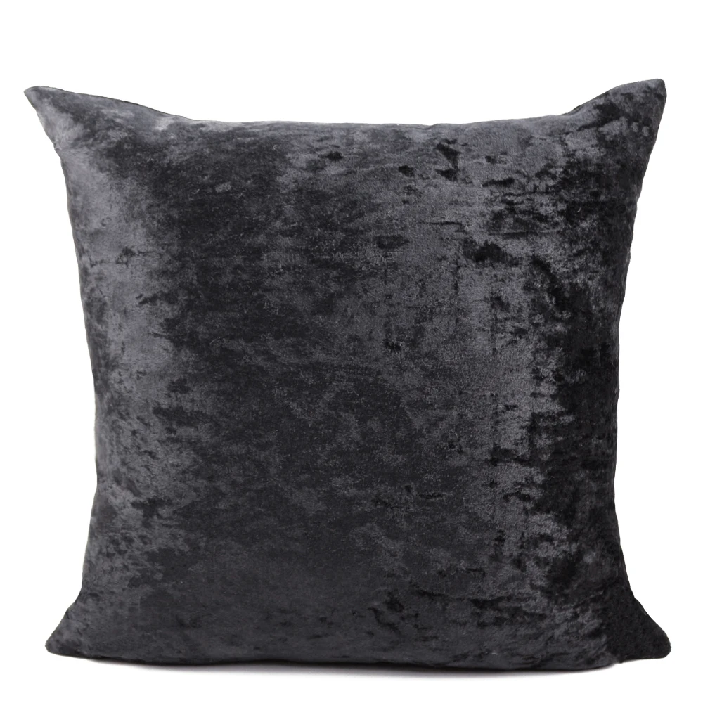 Ice Silver Velvet Pillow Solid Colorr Luxury Pillowcase Cushion Home Decor For Living Room Sofa Custom Throw Pillow 40/45/50/60 3