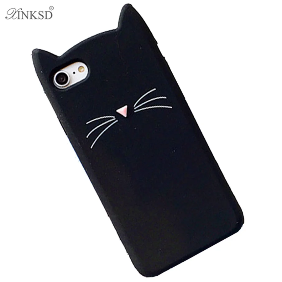 5 s funda para iphone 5 5s lindo silicona 3D brillo suave TPU gato casos de teléfono para apple iphone 5s Fundas coque para la muchacha