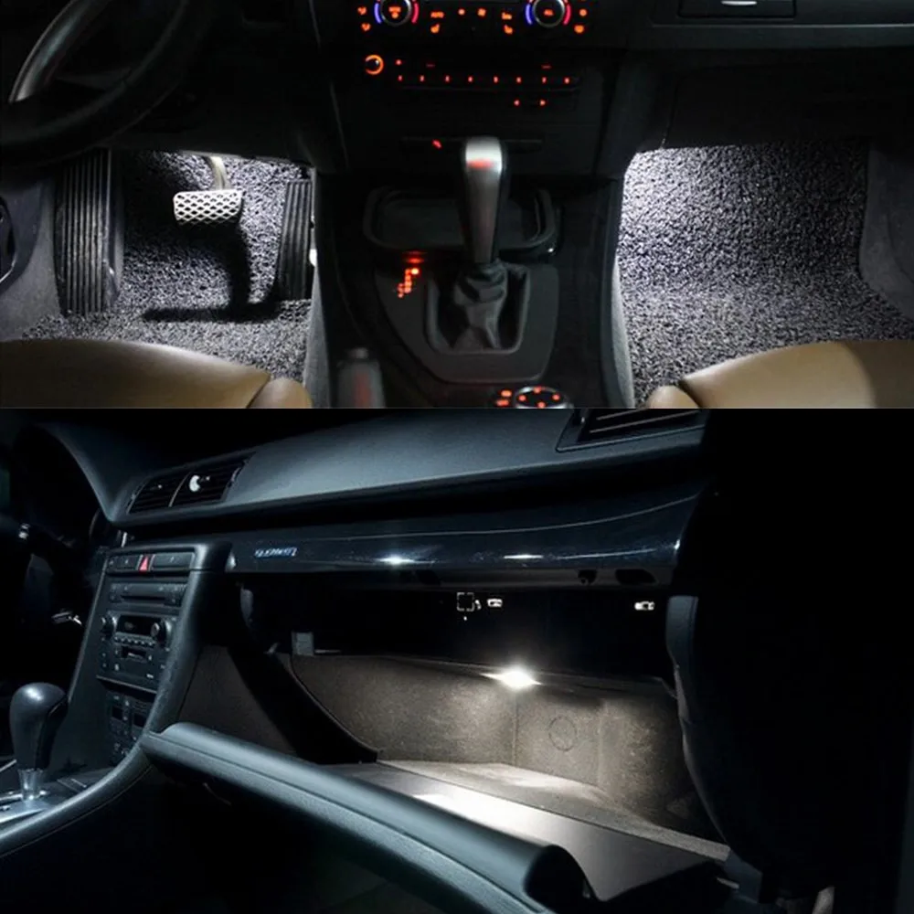 Белый светодиодный комплект для салона автомобиля 8 шт. bmw E46 M3 318i 323i 325i 328i 330i 2009 2005