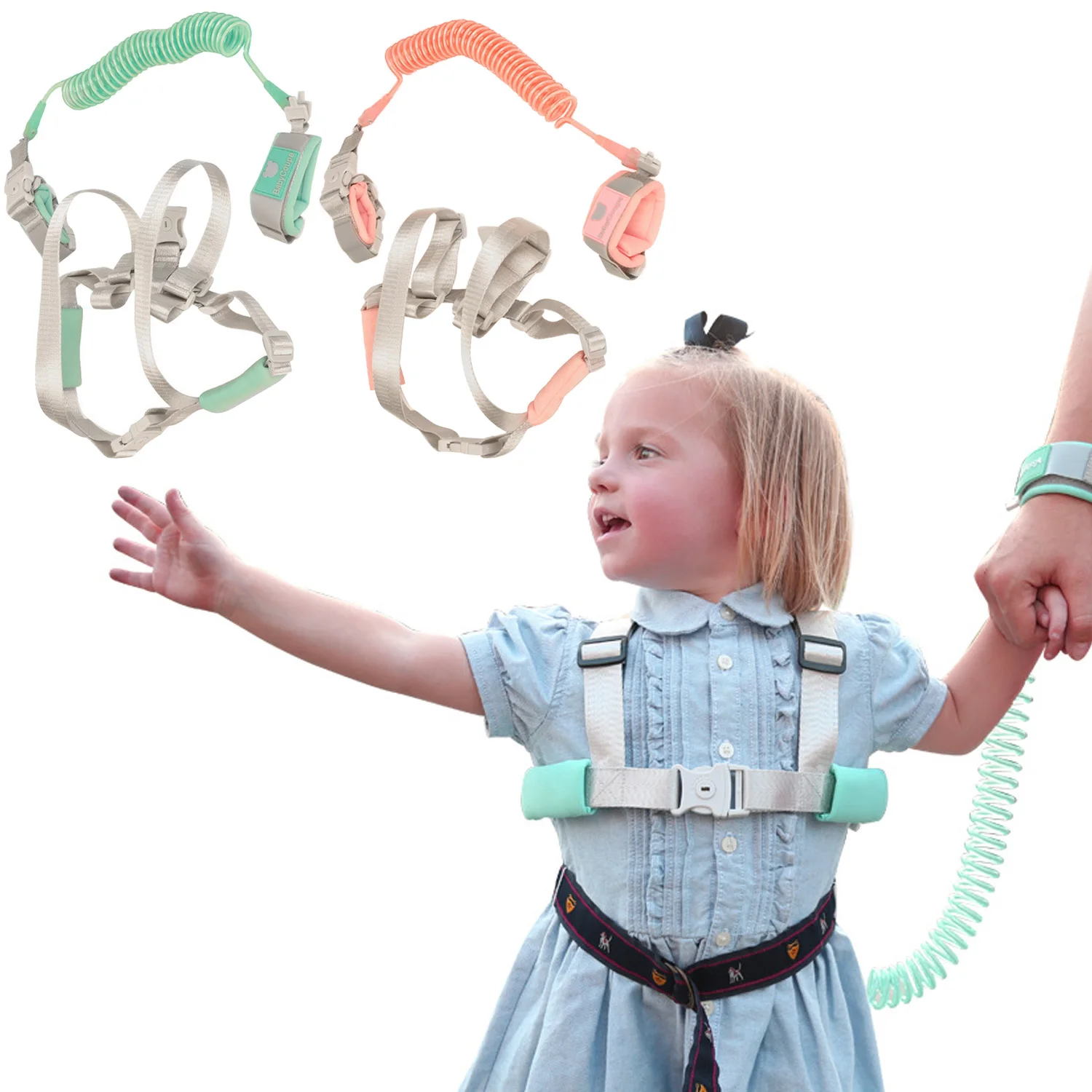 Анти потерянный соединитель на запястье 2 м регулируемый ремень безопасности детский ремень веревка браслет поводок дети открытый
