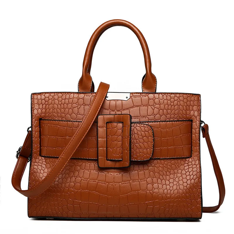 

Brand Alligator Leather Luxury Handbags Women bags designer Casual Tote Fashion women messenger Shoulder Bag Ladies sac a main