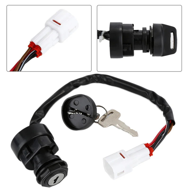 

Universal Motorcycle Motorbike Ignition Switch for Polaris TRAIL BOSS 250 1993-1995 with 2 Keys Auto Parts Car Accessories