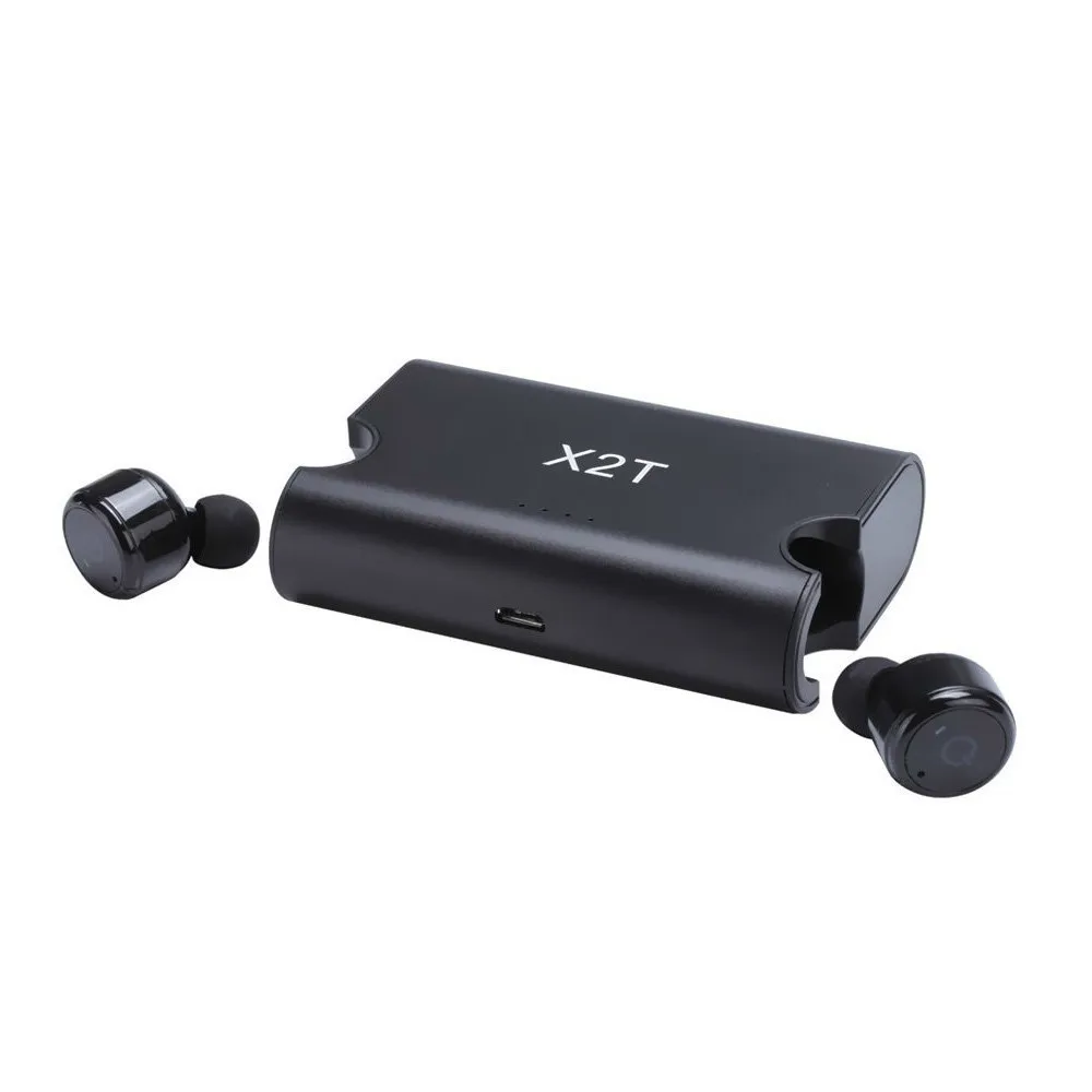 

suqy True In-Ear Wireless Sport Earphones TWS X2T Mini earbuds bluetooth Headset with Mic for iphone 8/ plus/huawei headphones