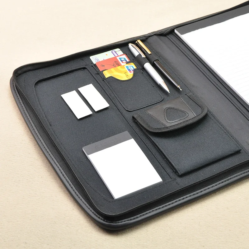 Первый уровень искусственная кожа A4 padfolio бизнес сумка менеджера для документов