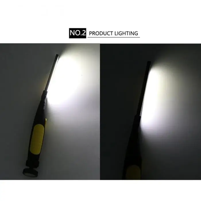 1200 мАч USB Перезаряжаемые удара светодио дный Тонкий Работа свет лампы Multifuncion фонарик-M25
