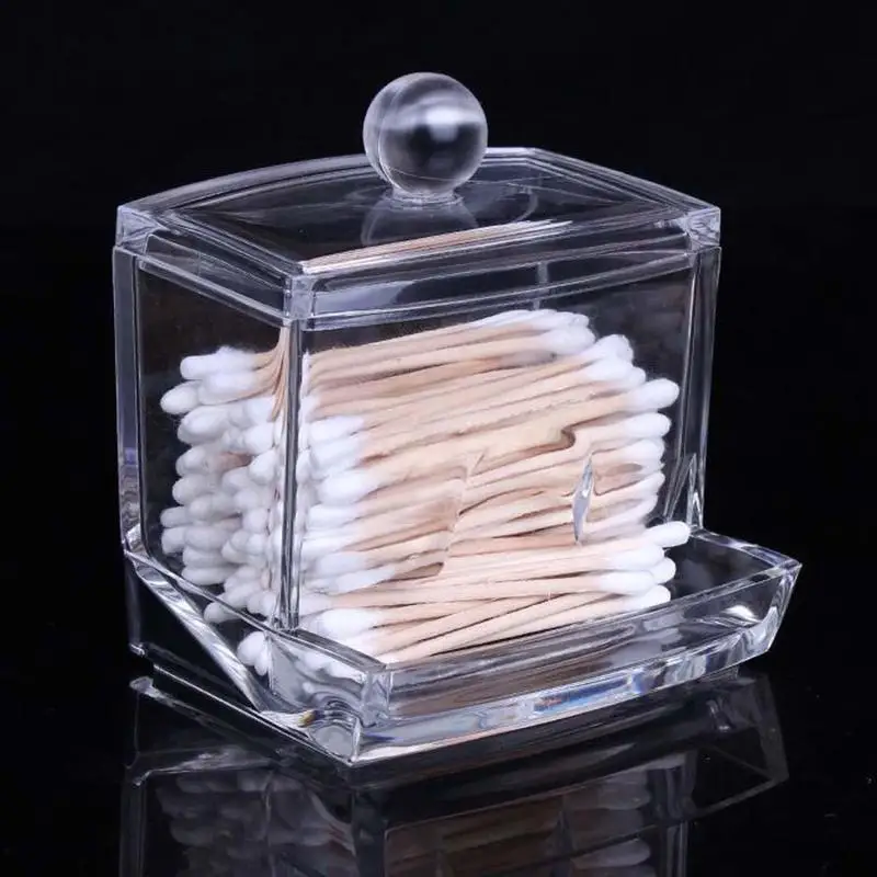 Buy 1* Acrylic Cotton Swab Storage Box Holder