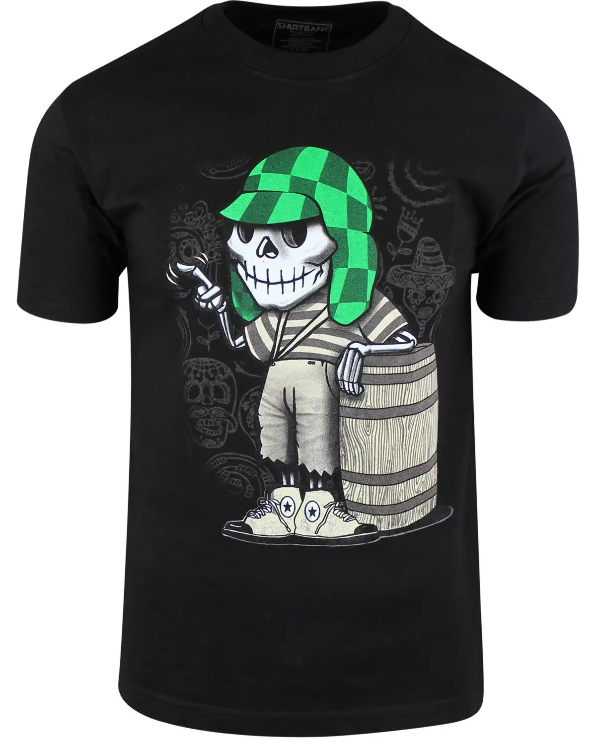 El Chavo del Ocho Dia de los Muertos Футболка с принтом сахарного черепа в подарок футболка стиле
