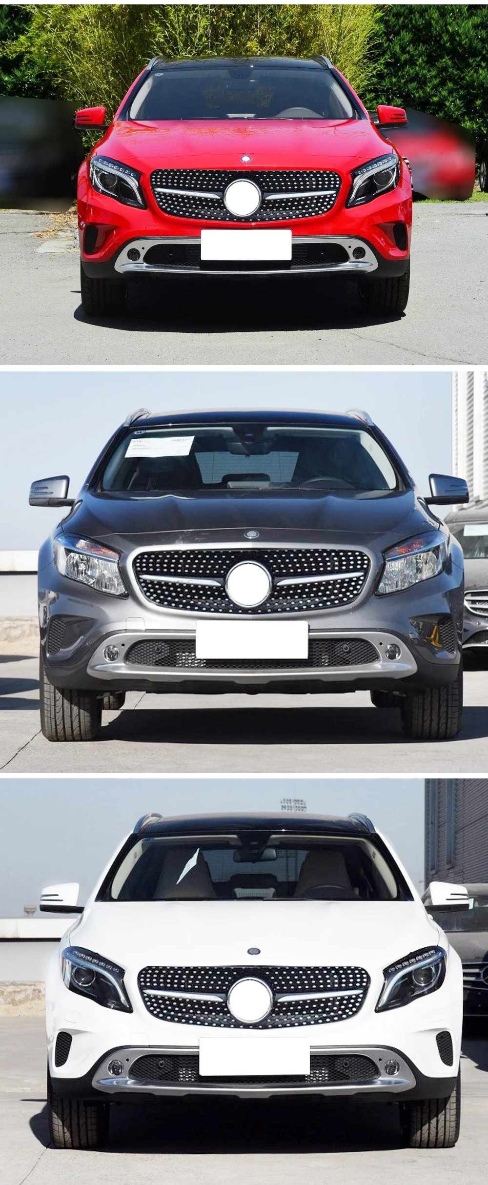 Алмазная решетка подходит для Mercedes Benz GLA класс X156 гриль GLA180 200 250 GLA45