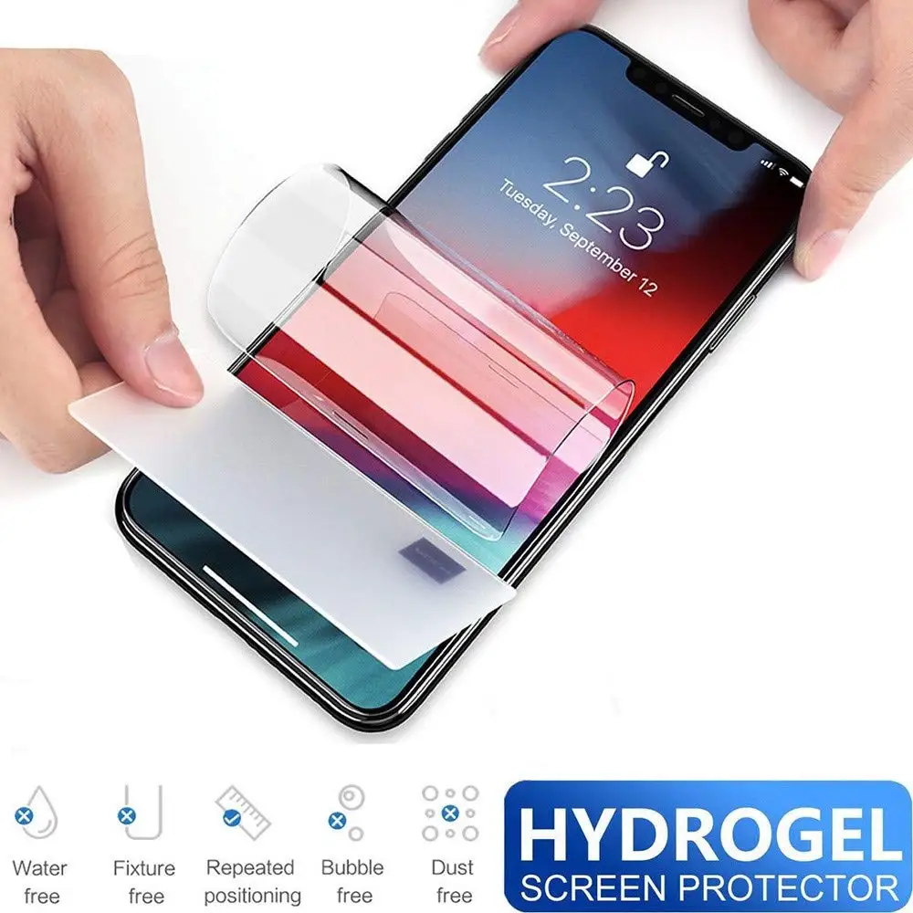 

3D Front Back Soft Hydrogel Film For iPhone XR XS Max X 8 7 6s 6 Plus Screen Protector Full Cover Protector Film For iphone 7 8