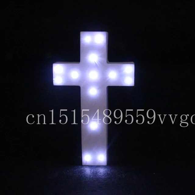 20cm Cool White Led Wooden Cross Lighted Crux Marquee Letters Sign 20cm Cool White Led Wooden Cross Lighted Crux Marquee Letters Sign Alphabet Christmas Lights Indoor Wall Deration