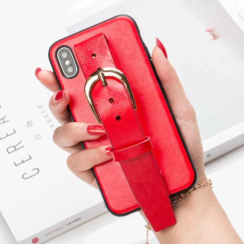 

Leather belt phone case for iPhone 7 plus 6 6 plus 5 5s all inclusive phone case leather protection case for iPhone 6s 8 8 plus