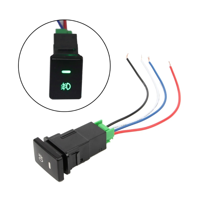 

DC12V Front Fog light Push Switch 4 Wire Button For Toyota Camry Prius Corolla