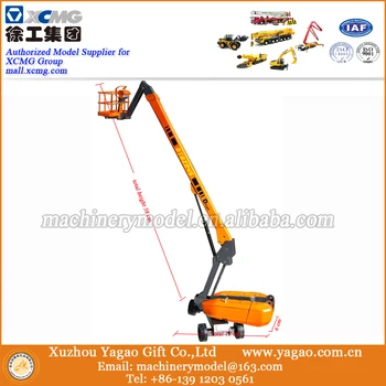 

1/40 Diecast Metal Construction Models for Dingli Self-Propelled Telescopic Boom Lift, Work Platform Scale Model