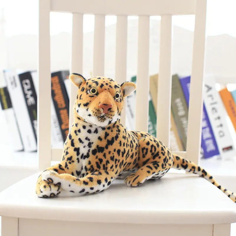 30-110 см милые искусственные леопардовые плюшевые игрушки леопардовые игрушки декор комнаты животные Мягкая тканевая кукла ребенок подарок на день рождения имитирующая кукла