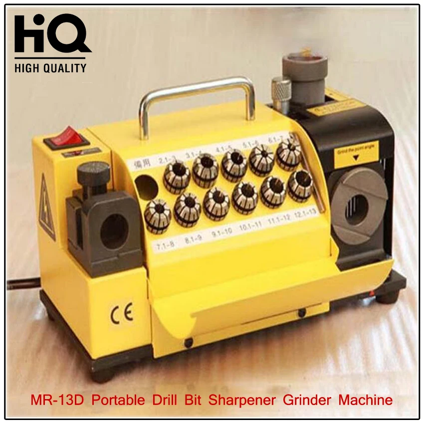 MR 13D Drill Bit Grinder portable Carbide Tools Drill Bit Sharpener