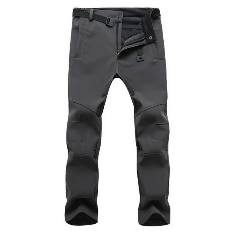 Stretch Waterproof Pants Men Casual Winter Thick Warm Fleece Shark Skin Trousers Male Windbreaker Sweatpants Mens Tactical Pants pants fashion