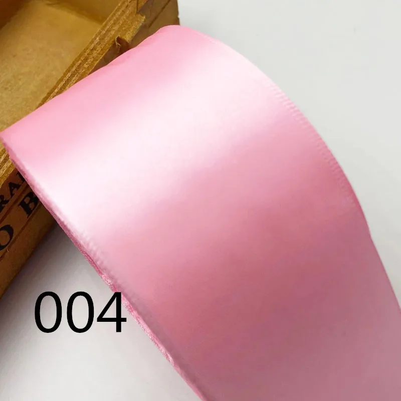004 5 метров " 50 мм цвета однотонные атласные ленты - Цвет: 004