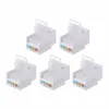 5 unids/set CAT5E UTP Módulo de red herramienta-RJ45 conector información zócalo de salida de PC Cable adaptador de Cable para AMP ► Foto 2/6