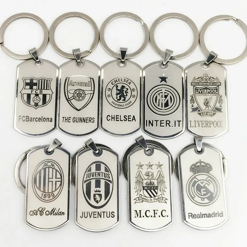 

Football Club Keychain Chelsea Metal Keyring Europe's Football leagues Key Chain Bag keychains Car Pendant gift for men
