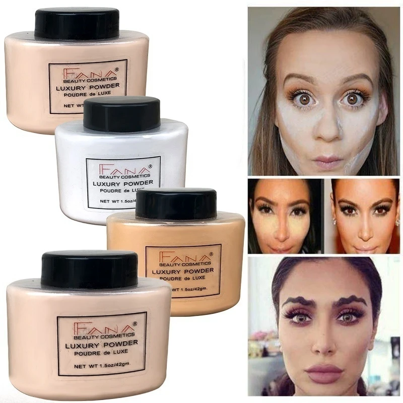 

Face Powder Loose Powder Baking Oil Control Setting Powder Makeup Concealer Loose Smooth Mineral Palette Make up