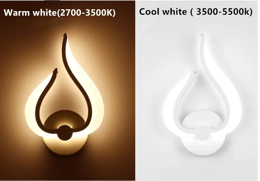 

LED Wall Lamps AC85-265V Modern Simple Bedroom Bedside Light Indoor Kitchen Dining Room Corridor Wall Lighting Acrylic Material