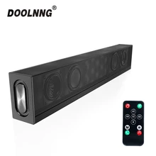 DOOLNNG 20 Вт Беспроводная Bluetooth Колонка домашний кинотеатр тв динамик Саундбар с микрофоном пульт дистанционного управления сабвуфер