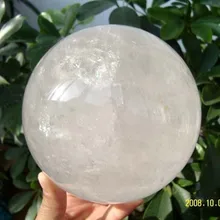 Гигантский прозрачный натуральный кварцевый шар 5,4 дюйма Хрустальный Шар