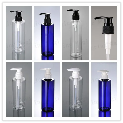 Download 250ML PET Plastic Bottles With BLACK/WHITE Press Pump ... Yellowimages Mockups