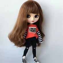 1/6 модная одежда blyth doll полосатые футболки+ джинсы аксессуары barbi одежда для azone ob24 ob27 аксессуары для кукол