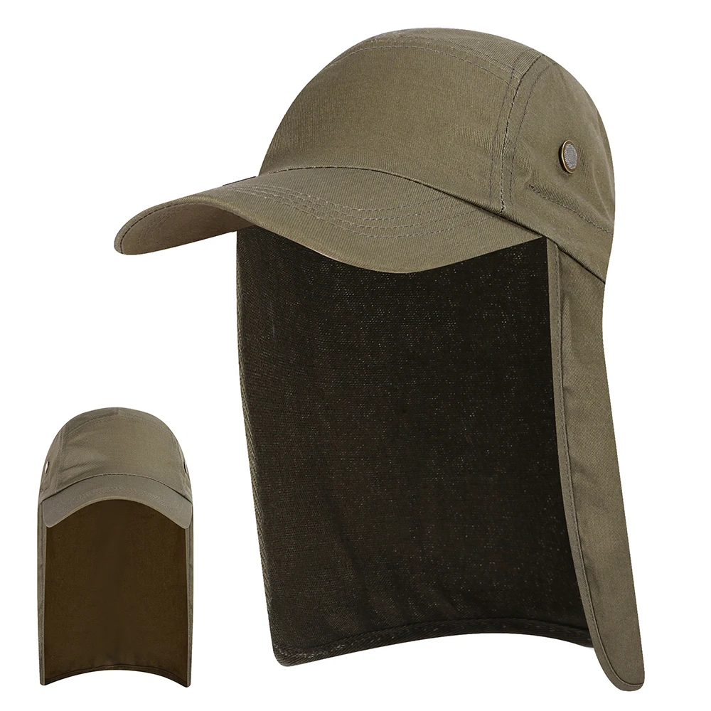 Sun Caps Flap Hats 360 degree Solar UV Protection Sun Hat Summer Men Women Sun Visor Cap Folding Neck Face Head Hat For Fishing